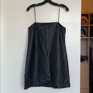 Amazing faux leather mini dress